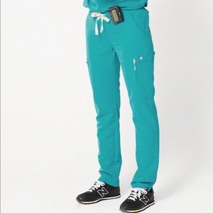 FIGS Yola Skinny Pant NWT Teal